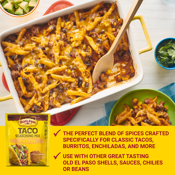 Old El Paso Mezcla de Sazonador de Tacos con Queso