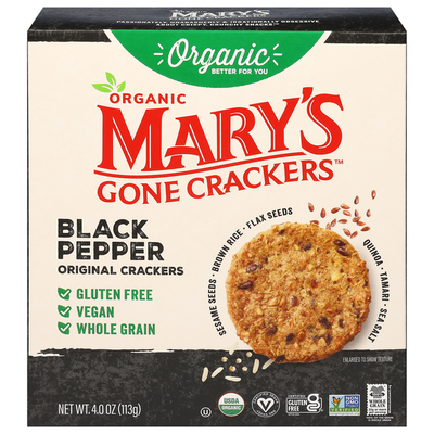 Mary's Gone Crackers Organic Black Pepper Crackers