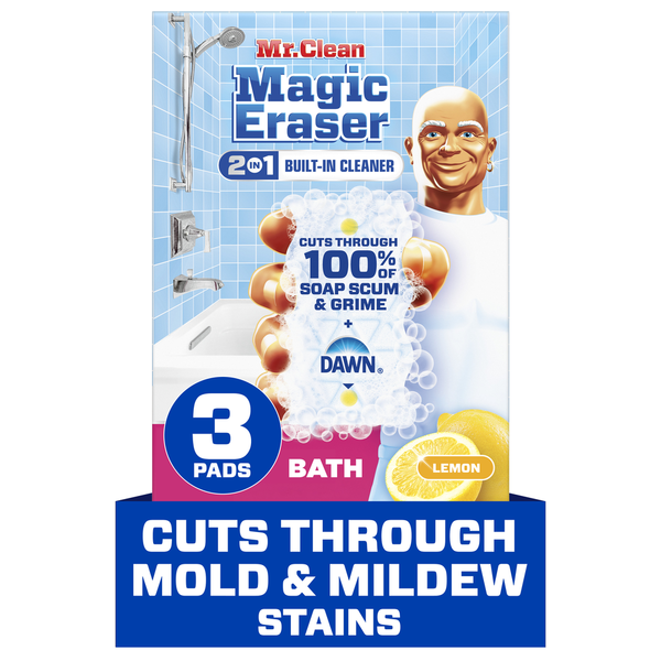 Esponja Mr. Clean Magic Eraser - Limpiador de Baño 2 en 1