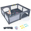Large Infant Baby Playpen with 50 Ocean Balls - Dark Gray