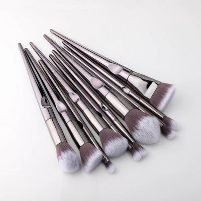 LuxeGlow Laser Makeup Brush Set - Flawless Precision