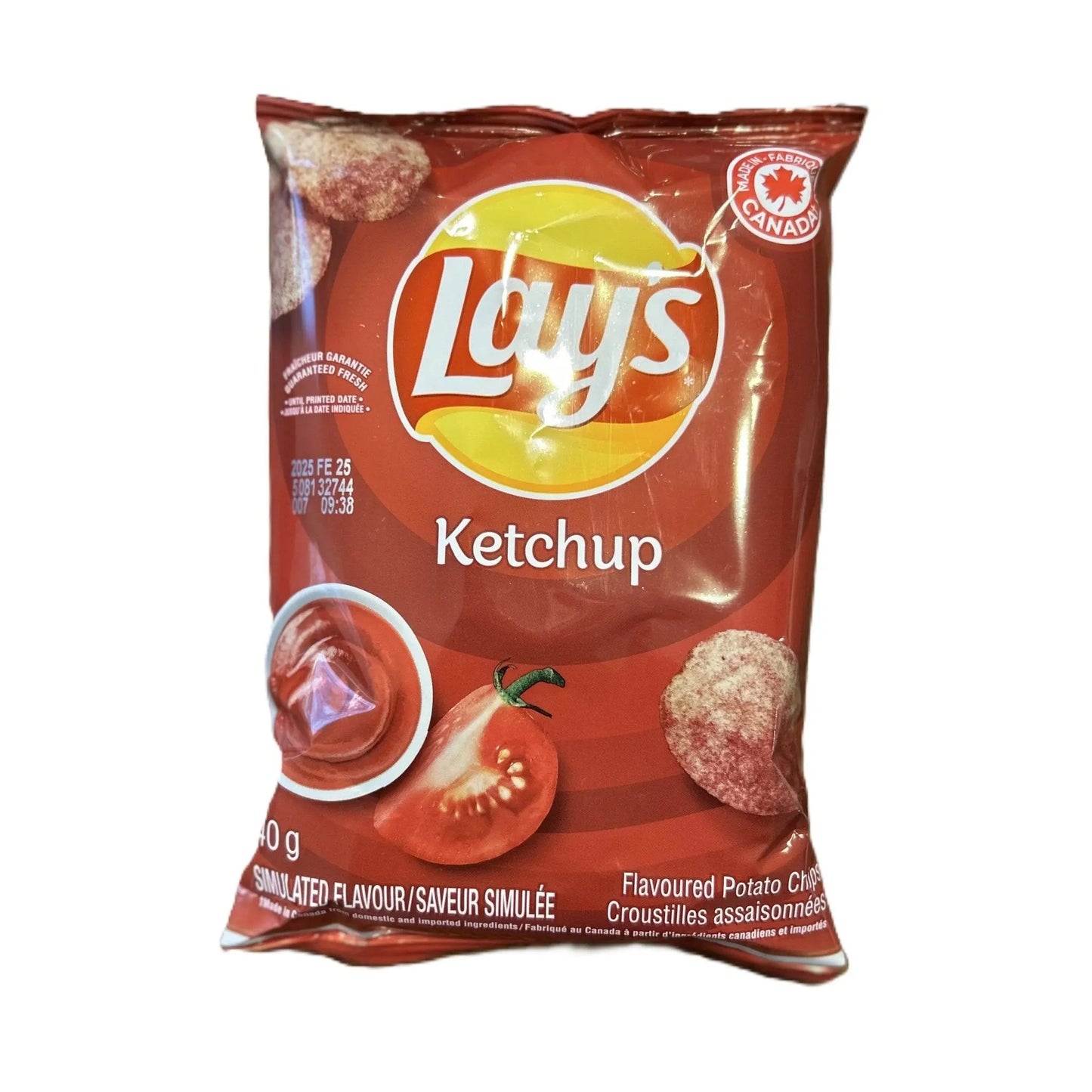 Chips de pomme de terre Lay’s saveur ketchup - Sac de 60 g