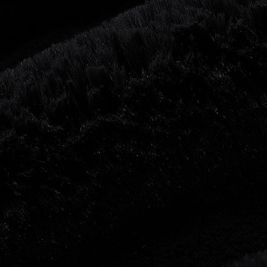 Luxe Cuddle Bunny Black 58"/60" Fabric per Yard
