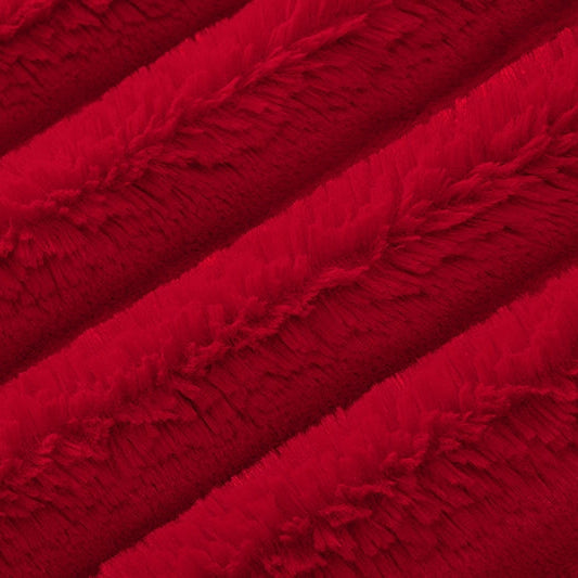 Luxe Cuddle Bunny Cardinal 58"/60" Fabric per Yard
