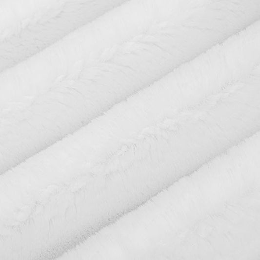 Luxe Cuddle Bunny Snow Fabric - 58"/60" per Yard