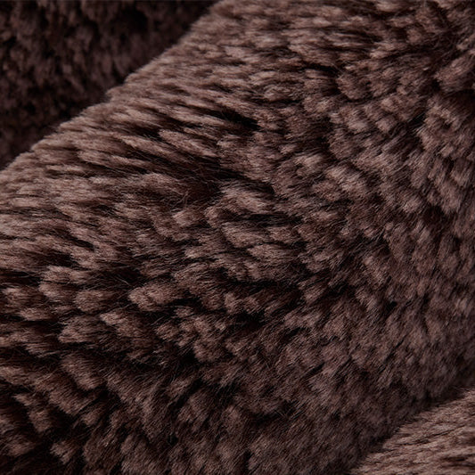 Rum Raisin Luxe Cuddle Arctic Fox Fabric - 58"/60" per yard