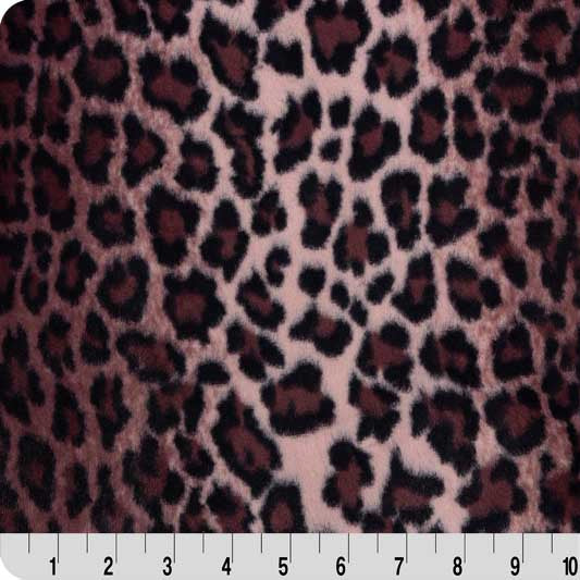 Black Cherry Luxe Cuddle Bunny Leo Fabric - 58"/60" per yard