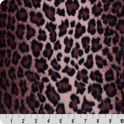 Black Cherry Luxe Cuddle Bunny Leo Fabric - 58"/60" per yard