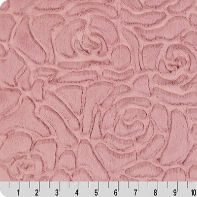 Luxe Cuddle Demi Rose Woodrose Fabric - 58" to 60" per yard
