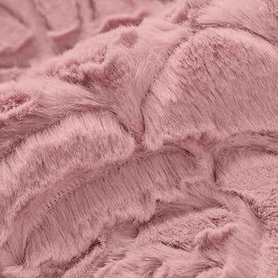 Luxe Cuddle Demi Rose Woodrose Fabric - 58" to 60" per yard