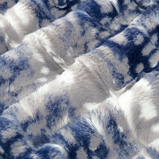 Tela de Fawn Luxe Cuddle en color marino - 58"/60" por yarda