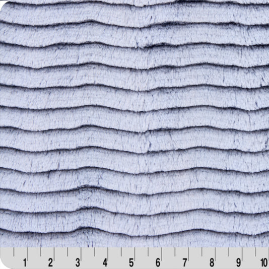 Tissu Luxe Cuddle Frosted Oceana Navy/Powder - 58"/60" par yard