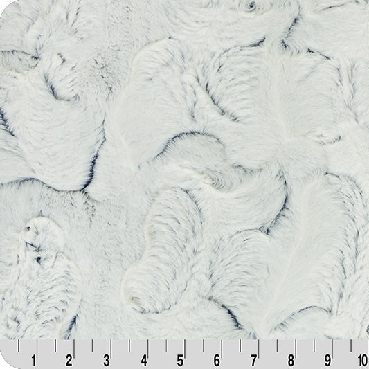 Luxe Cuddle Frosted Hide Navy Fabric - 58" - 60" per yard