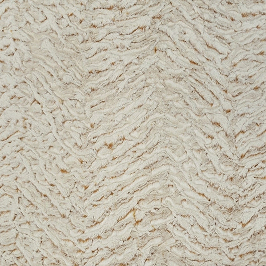 Tela de camello de cebra helada Luxe Cuddle - 58" por yarda