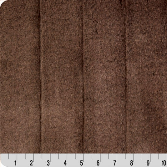 Tissu Luxe Cuddle Iced Sydney Chocolat Chaud - 58"/60" par Yard