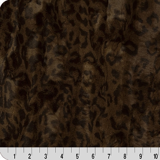 Mahogany Luxe Cuddle Jaguar Fabric - 58"/60" per Yard