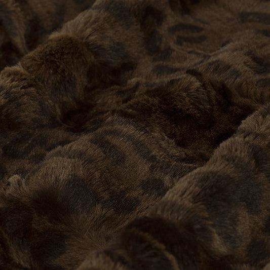 Mahogany Luxe Cuddle Jaguar Fabric - 58"/60" per Yard