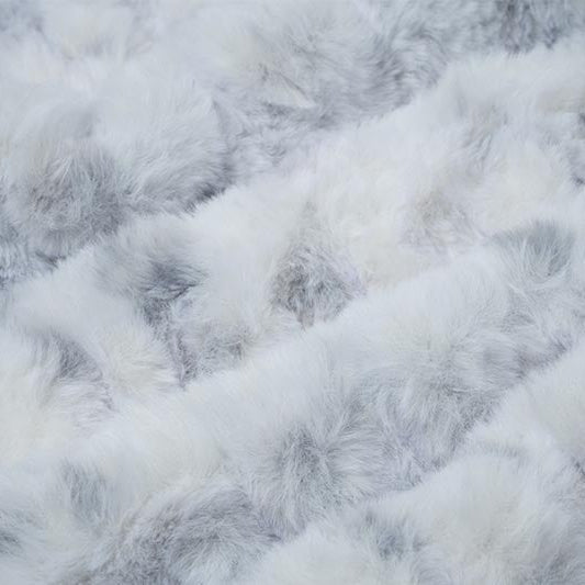 Silver Luxe Cuddle Milan Lynx Fabric per Yard