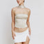 Halter Backless Satin Crop Top