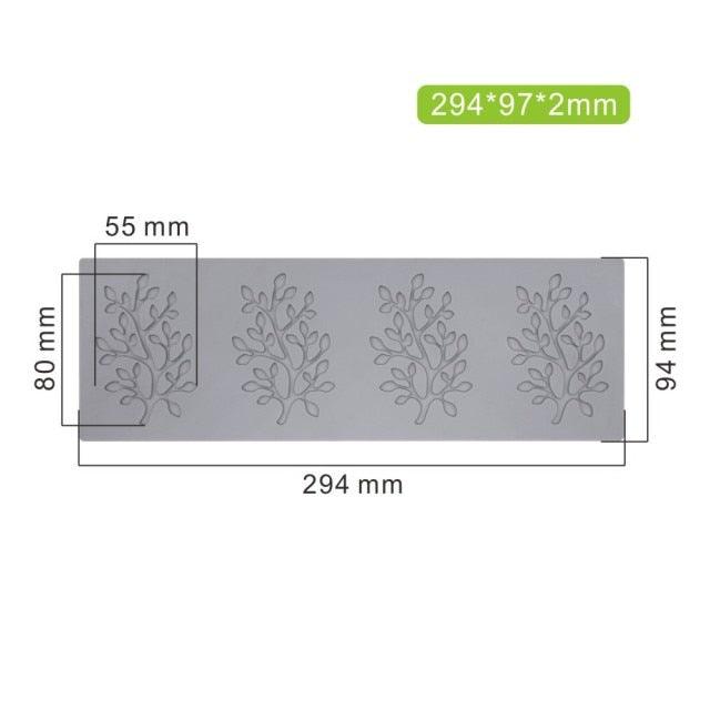 Molde de Silicona de Hojas de Coral para Repostería Elegante