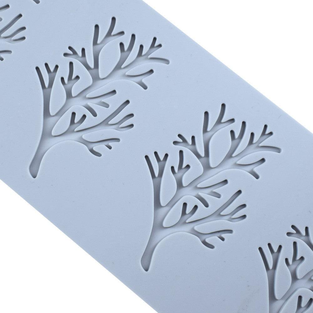 Molde de Silicona de Hojas de Coral para Repostería Elegante