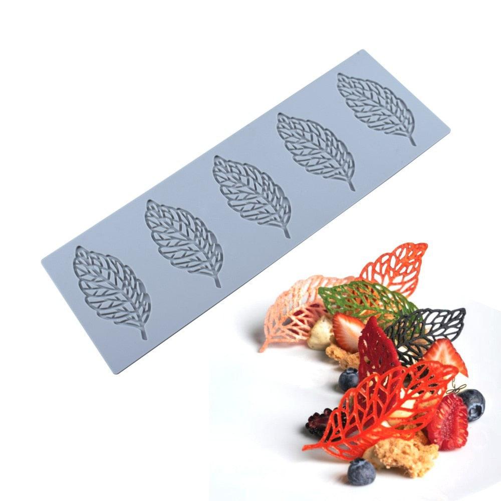 Molde de Silicona de Hojas de Coral para Repostería Elegante