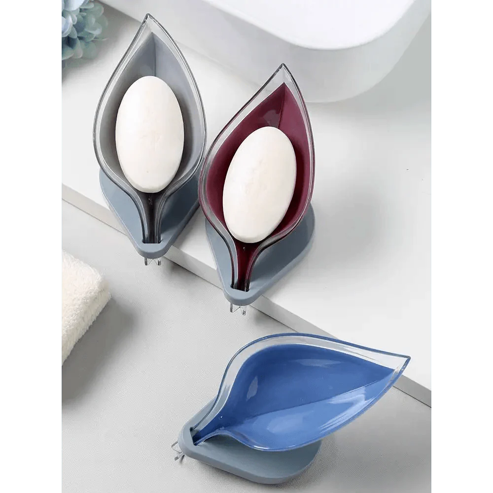 Leaf Shape Soap Holder - Elegant Bathroom Storage Solution