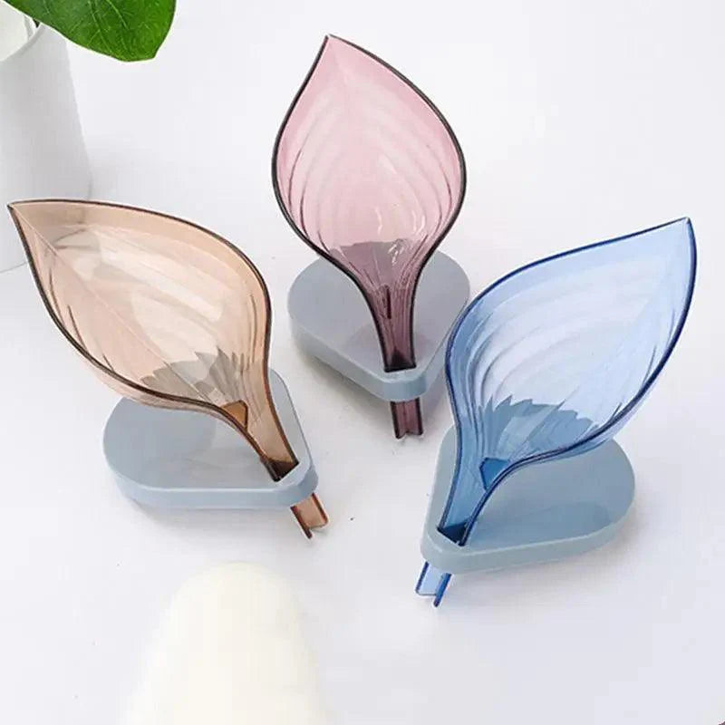 Leaf Shape Soap Holder - Elegant Bathroom Storage Solution