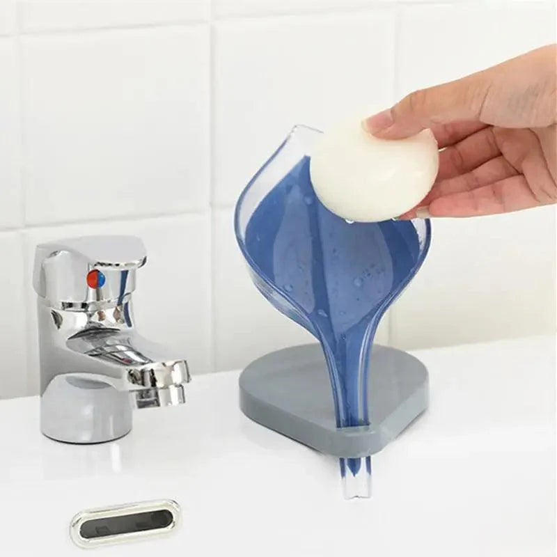 Leaf Shape Soap Holder - Elegant Bathroom Storage Solution