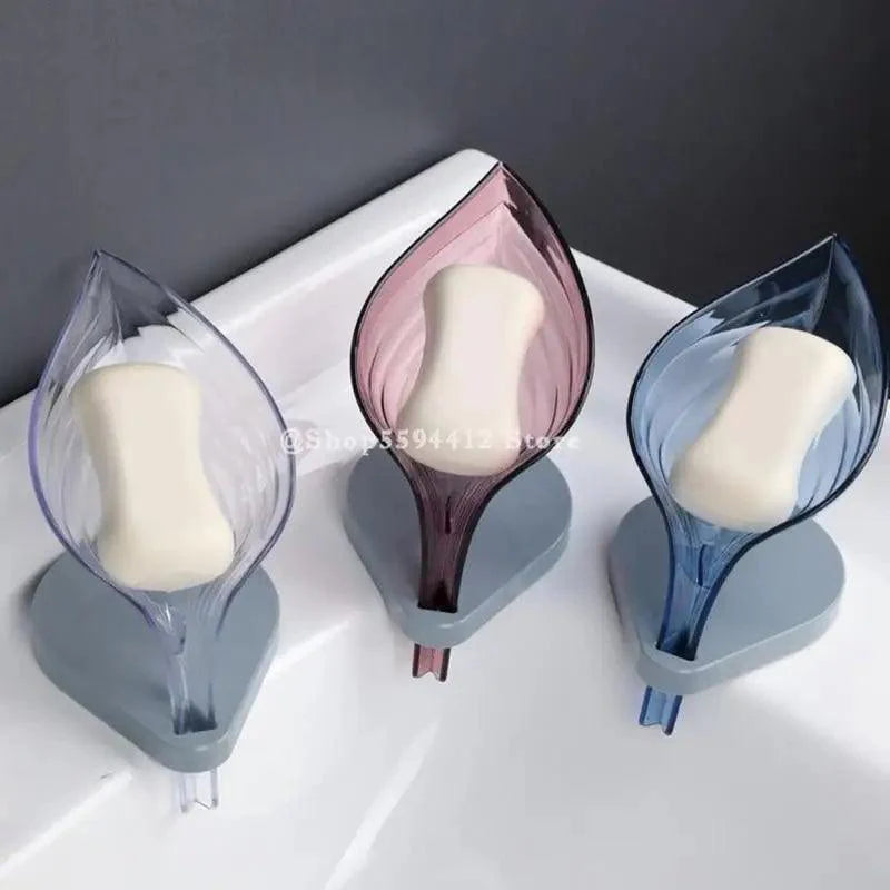 Leaf Shape Soap Holder - Elegant Bathroom Storage Solution