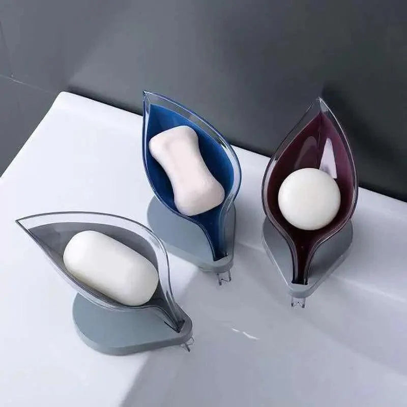 Leaf Shape Soap Holder - Elegant Bathroom Storage Solution