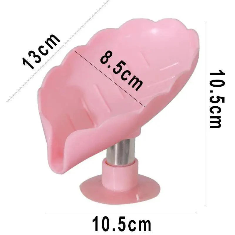 Leaf Shape Self-Draining Soap Holder for Kitchen & Bathroom