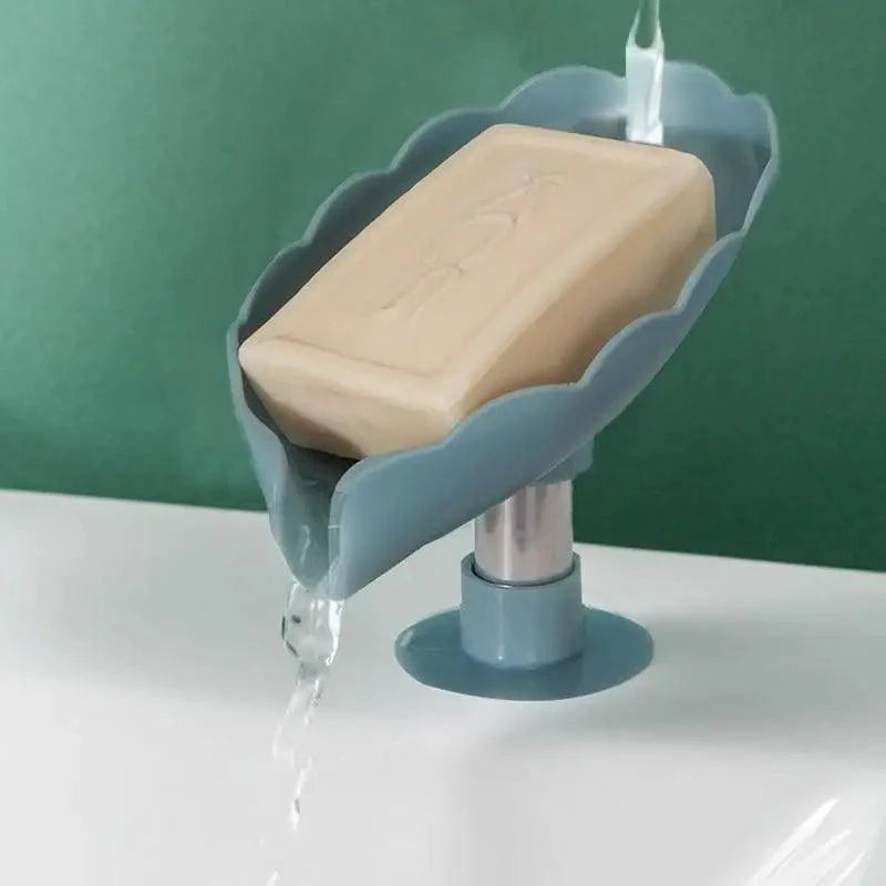 Leaf Shape Self-Draining Soap Holder for Kitchen & Bathroom