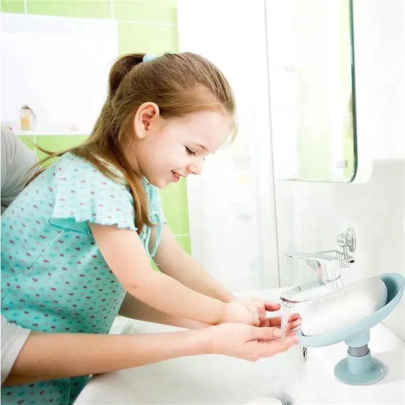 Leaf Shape Self-Draining Soap Holder for Kitchen & Bathroom