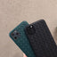 Coque de téléphone en cuir élégant en maille pour modèles d'iPhone