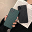 Coque de téléphone en cuir élégant en maille pour modèles d'iPhone
