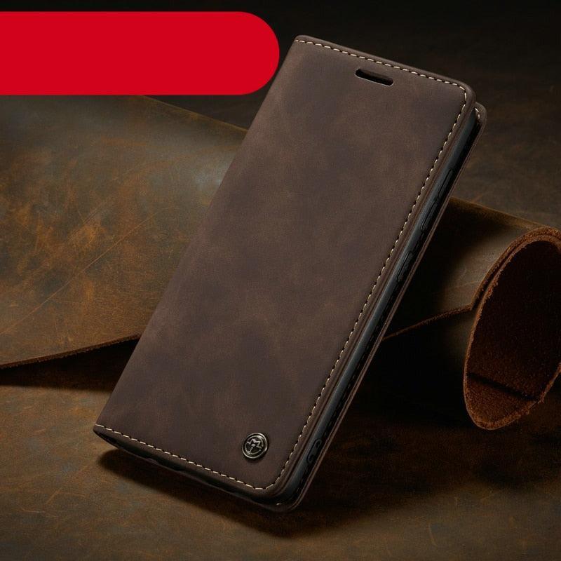 Luxury Leather Flip Case for iPhone 14/13/12/11 Series