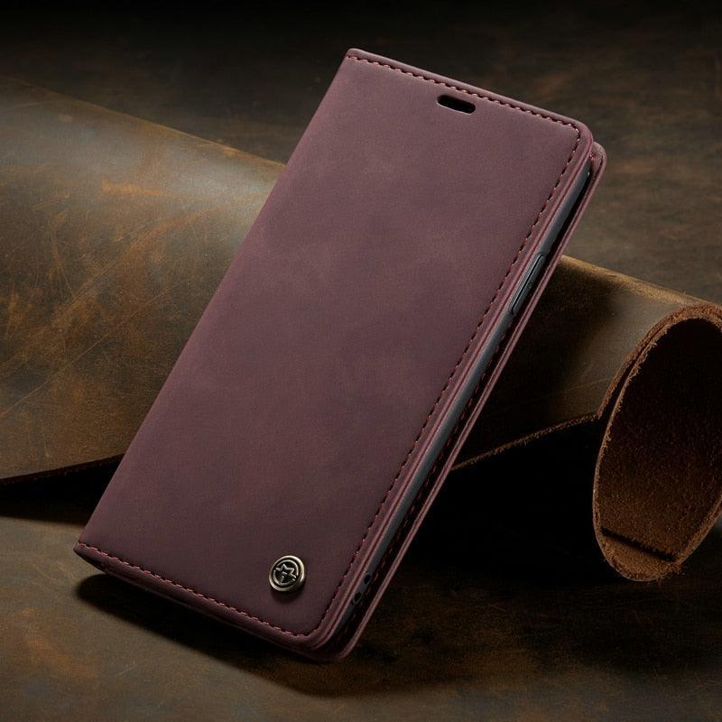 Luxury Leather Flip Case for iPhone 14/13/12/11 Series