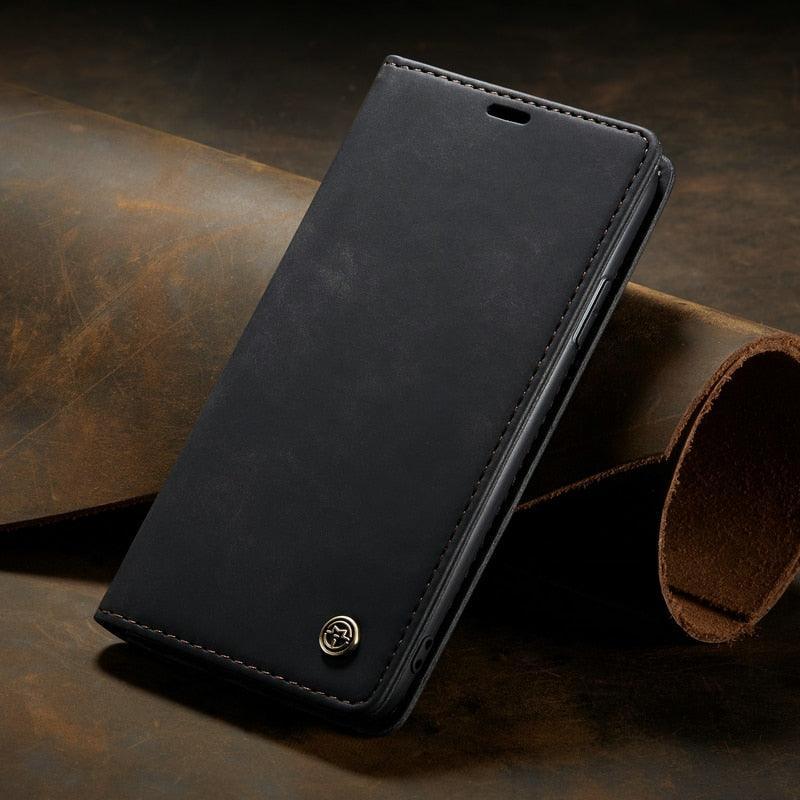 Luxury Leather Flip Case for iPhone 14/13/12/11 Series