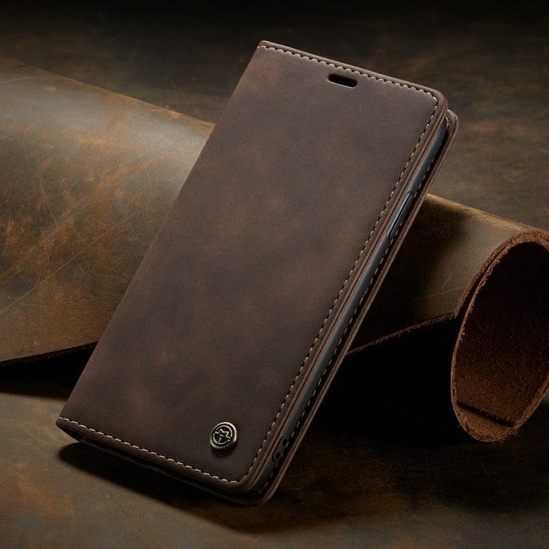 Luxury Leather Flip Case for iPhone 14/13/12/11 Series