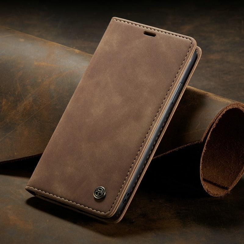 Luxury Leather Flip Case for iPhone 14/13/12/11 Series