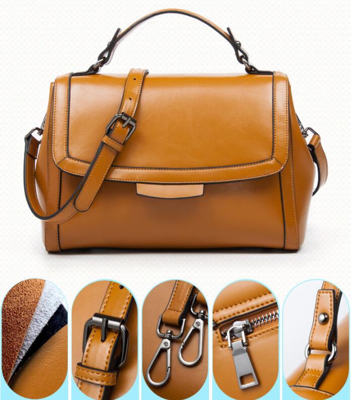 Leather handbag fashion leather handbags inclined shoulder bag handbag shoulder BaoChao - Korvel