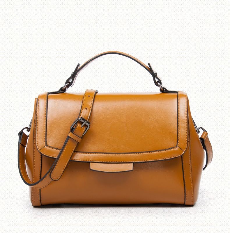 Leather handbag fashion leather handbags inclined shoulder bag handbag shoulder BaoChao - Korvel
