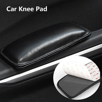 Premium Leather Knee Cushion for Car Comfort - Memory Foam Thigh Support Pad - Korvel
