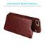 Premium Leather Retro Card Holder Flip Cover for iPhone
