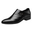 Leather shoe covers, casual pointed single shoes, men's mesh hole shoes - Korvel