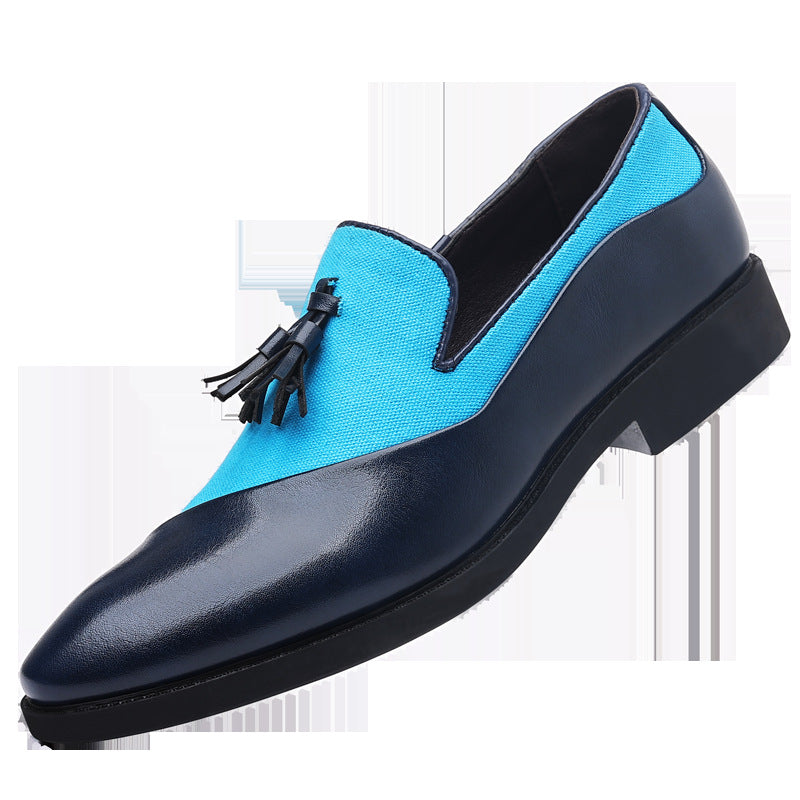 Leather shoes for men, business formal, plus size fit, trendy and casual shoes, Korean version, versatile and trendy, British style - Korvel
