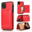 Premium Leather Wallet Case for iPhone 11 Pro Max, XS Max, XR, X, 8, 7, 6S, 6Plus, 5, 5S - Shockproof with Card Holder - Korvel