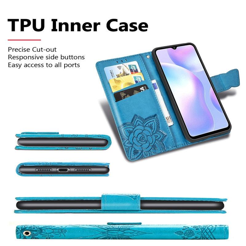 Funda de Cartera de Cuero Premium para la Serie Xiaomi Redmi