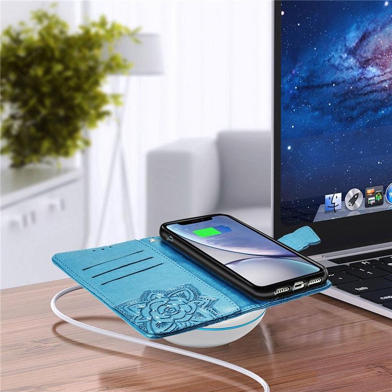 Funda de Cartera de Cuero Premium para la Serie Xiaomi Redmi